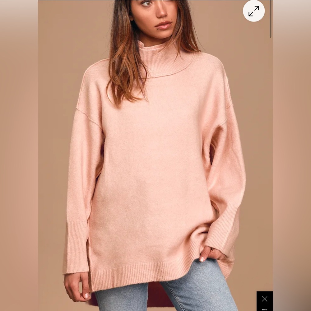 Free People Afterglow Oversized Sweater Acrylic Wool Blend Size Small - Picture 11 of 13
